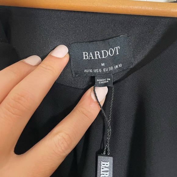 NWT Bardot Mimosa Cut Out Dress In Black Size 6 - Picture 9 of 11